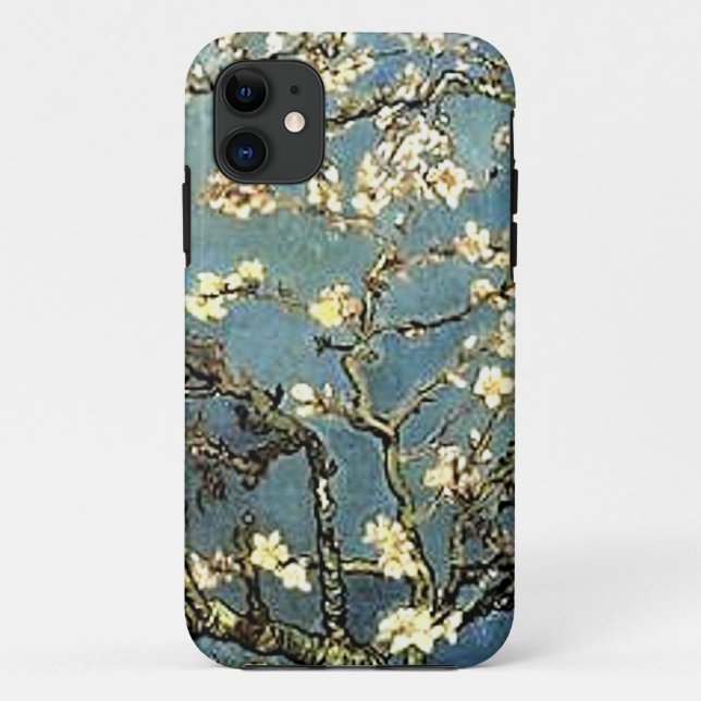 Coques Case-Mate iPhone Fleurs d'arbre d'amande de Van Gogh d'art (Dos)