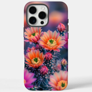 Coques iPhone 16 Pro Max Fleurs de cactus en fleurs dans un désert