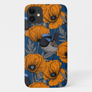 Case-Mate iPhone Case Fleurs de fleurs et fleurs de pavot orange
