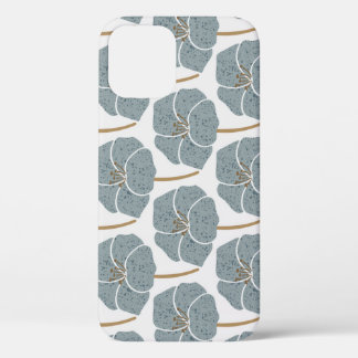 Case-Mate iPhone Case Fleurs de Géranium Bleu Motif romantique.