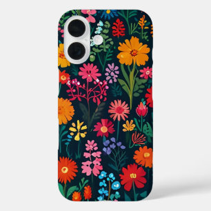 COQUE POUR iPhone 16 FLEURS DE JARDIN