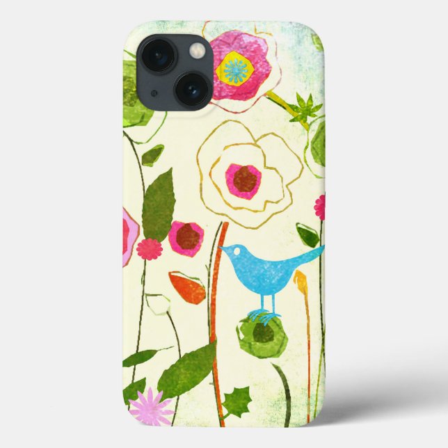 Coques Case-Mate iPhone Fleurs de jardin d'aquarelle (Verso)