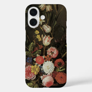 Coque Pour iPhone 16 Fleurs de la Vieille Vie Baroque dans un Vase