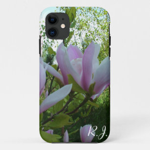 Coques Pour iPhone fleurs de magnolia mauve