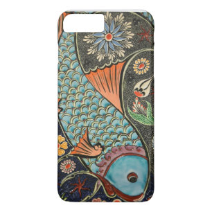 Coques Pour iPhone Fleurs de mosaïque décorative colorée Art Poisson 