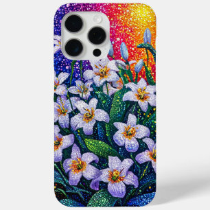 Coque iPhone 15 Pro Max Fleurs de nature abstraite