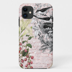 Case-Mate iPhone Case Fleurs de nids d'oiseaux Vintages
