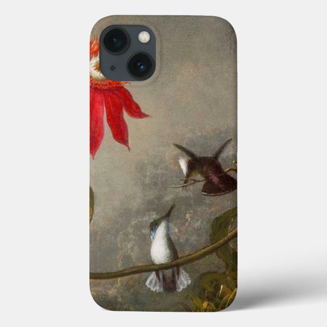 Coques Case-Mate iPhone Fleurs de passion avec tête de colibris (Verso)