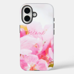 Coque Pour iPhone 16 Fleurs de pomme rose