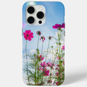 Coque iPhone 15 Pro Max fleurs de printemps et papillon