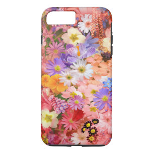 Coques Pour iPhone Fleurs de printemps roses et rouges