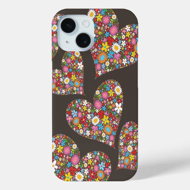 Coques Case-Mate iPhone Fleurs de Printemps Whimsical Valentine mignonne c (Verso)