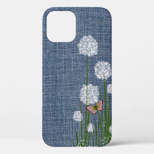 Case-Mate iPhone Case Fleurs de Puff sur Denim