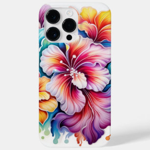 COQUE POUR POUR iPhone 14 PRO MAX FLEURS DE REGARDE 3D CLAIREMENT COULÉES