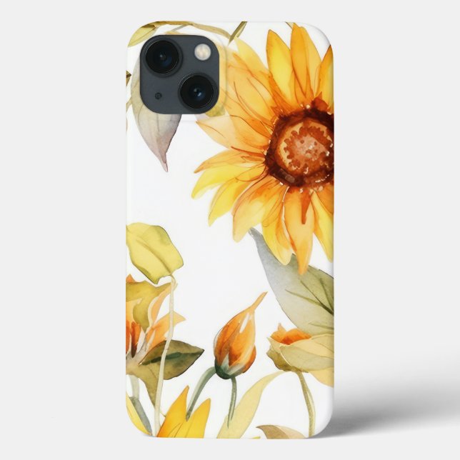 Coques Case-Mate iPhone Fleurs de soleil en fleurs (Verso)