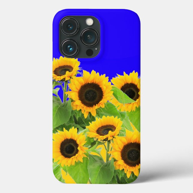Coques Case-Mate iPhone Fleurs de soleil - Liberté Ukraine Paix drapeau uk (Verso)