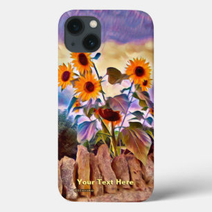 Case-Mate iPhone Case Fleurs de soleil sur mur de roche