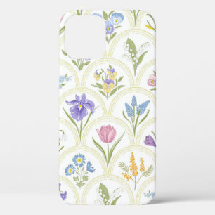 Case-Mate iPhone Case Fleurs de variété du jardin de printemps en médail