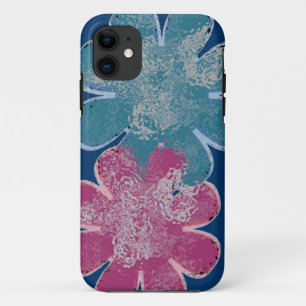 Etui iPhone Case-Mate Fleurs de verre (rose/turquoise/marine)