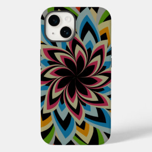COQUE POUR iPhone 14 FLEURS D'ESCALIERS COLORÉES
