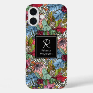 Coques iPhone 16 Plus Fleurs d'été australiennes romantiques personnalis