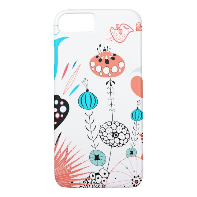 Coques Case-Mate iPhone Fleurs d'Imaginaire et Birdie (Dos)