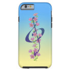 Fleurs et clef triple