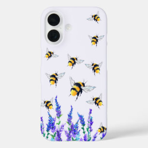 Fleurs et coques iphone d'abeilles