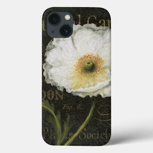 Coques Case-Mate iPhone Fleurs et feuille blancs (Verso)