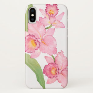 Coques Pour iPhone Fleurs exotiques roses d'aquarelle