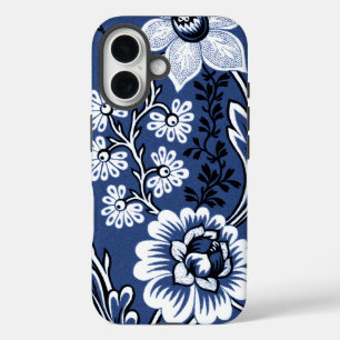 Coque Pour iPhone 16 Fleurs Fantastiques (Bleu) Beaux-Arts