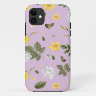 Case-Mate iPhone Case Fleurs jaunes et roses blanches 5