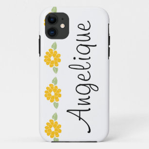 Case-Mate iPhone Case Fleurs jaunes nommées d'Angelique