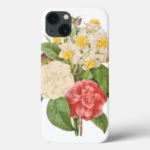 Coques Pour iPhone Fleurs jonquilles de Camelia vintage Florale par R