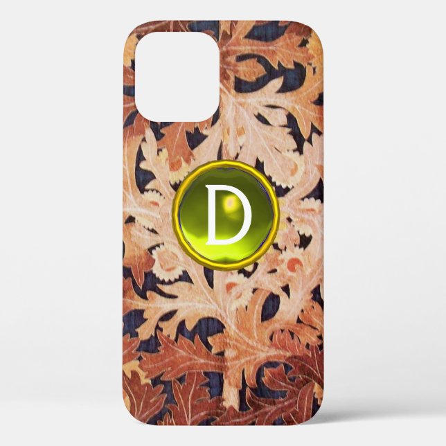 COQUES Case-Mate iPhone FLEURS JOURNALIÈRES EN MONOGRAMME JAUNE FLEURIE BR (Verso)