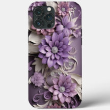 Fleurs Lilac violet 3d