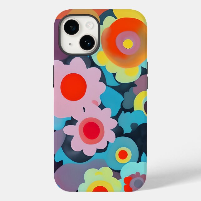 Coques Case-Mate iPhone Fleurs mod rétro (Verso)