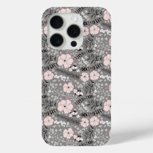 Coque iPhone 15 Pro Fleurs Motifs blanches blanches blanches blanches 