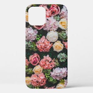 Case-Mate iPhone Case Fleurs murales arrière - plan style vintage. 