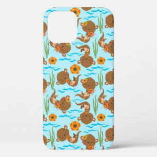 Case-Mate iPhone Case Fleurs orange de la famille Otter Animal aquatique