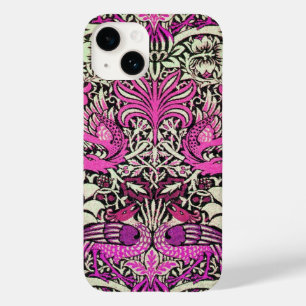 COQUE POUR iPhone 14 FLEURS, PEACOCKS ET DRAGONS