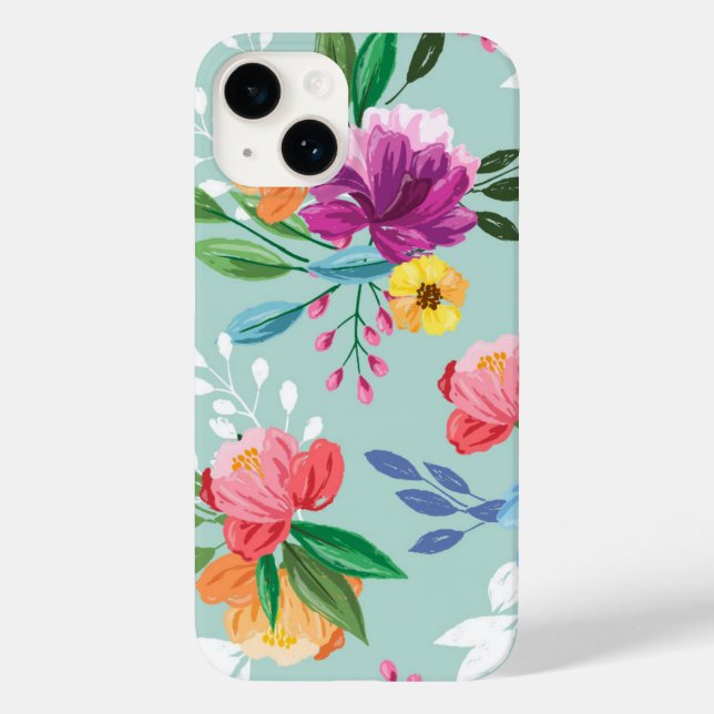 Coques Case-Mate iPhone Fleurs peintes impressionnantes (Verso)