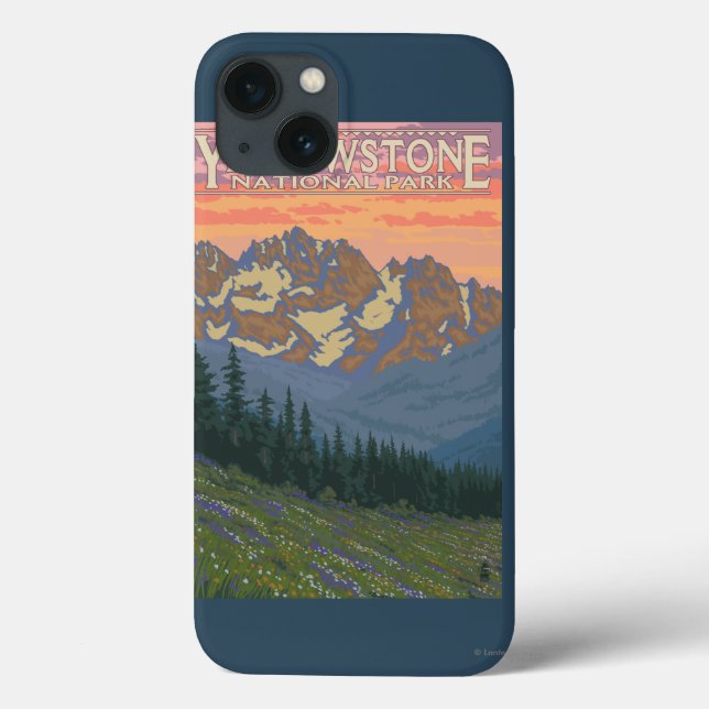 Coques Case-Mate iPhone Fleurs printanières - Parc national de Yellowstone (Verso)