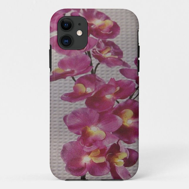 COQUES Case-Mate iPhone FLEURS PURPLES (Dos)