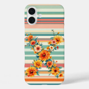 Coques iPhone 16 Plus Fleurs Retro (X)