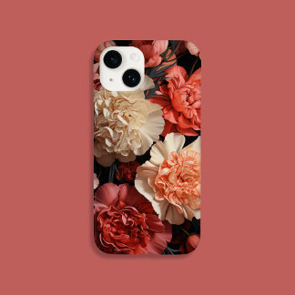 Coque Pour iPhone 14 Fleurs roses
