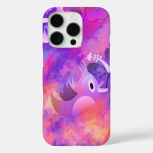 Coques iPhone 16 Pro Fleurs roses Abstraites et art des oiseaux