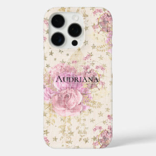 Coques iPhone 16 Pro Fleurs roses Chic