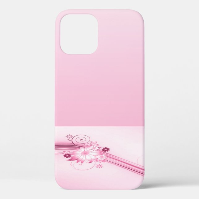 Coques Case-Mate iPhone Fleurs roses dans les vagues (Verso)
