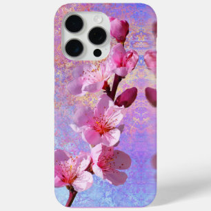 Coque iPhone 15 Pro Max Fleurs roses de cerisier Boîtier téléphonique Abst